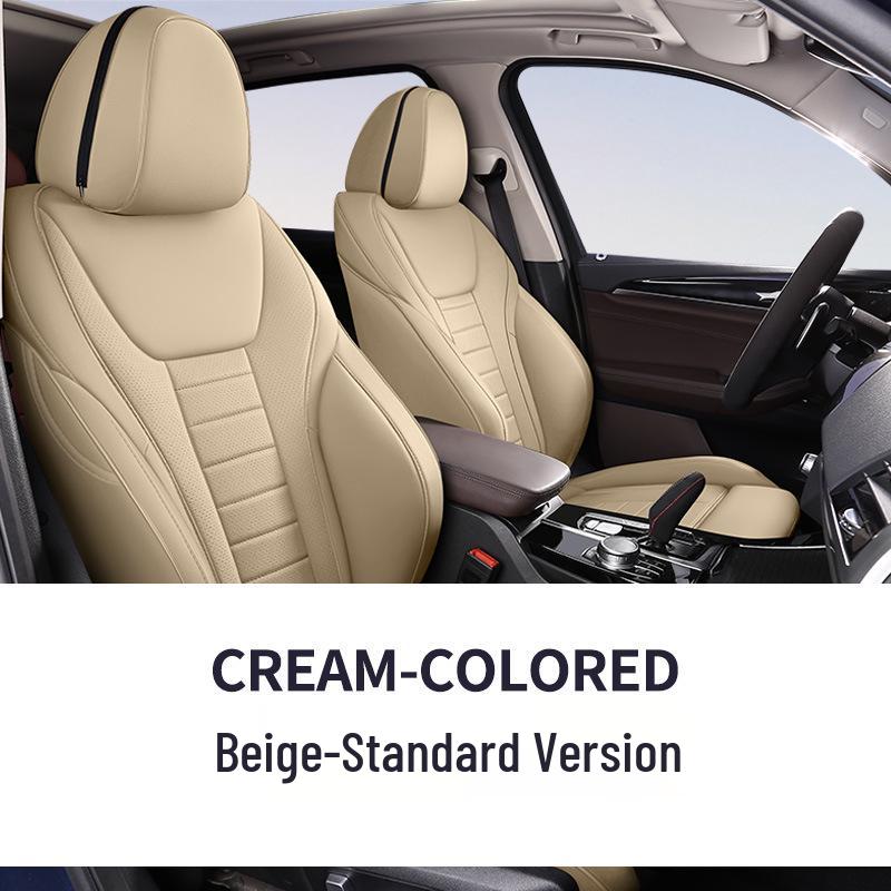 Fits 2018-2020 BMW X3: Genuine Leather Seat Cushion for All Seasons, Five-Seater.