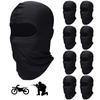 Rurumi Balaclava Face Masks, 9-Piece Set, Black, Face Cover, Army Style, UV Protection, Cycling, BMX, Bike, Outdoor, Tactical, Military, Cold Weather,
