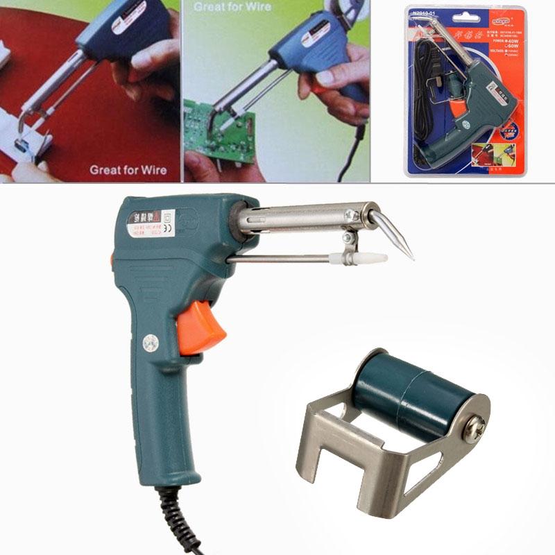 60W Automatic Send Tin Soldering Iron Guns Solder Stand AC Welding Tool Best Price 220V