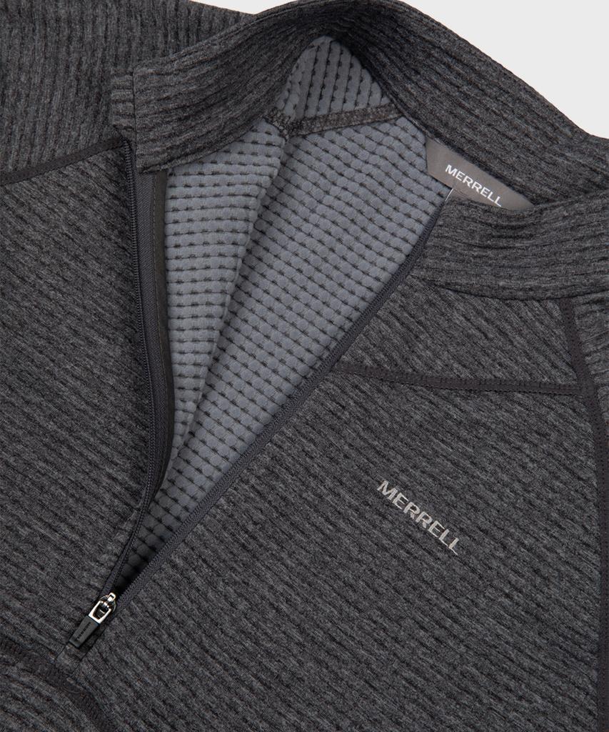 MERRELL [Женская] Походная флисовая футболка с молнией до середины Charcoal