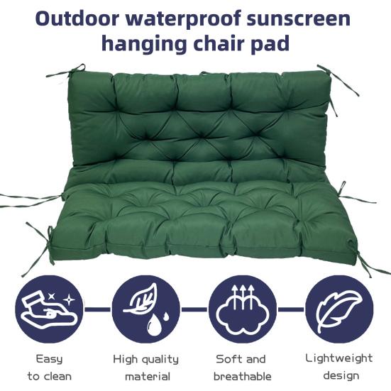 Подушка для подвесного кресла со спинкой 45691-местная подушка для сиденья садовой скамьи с завязками
