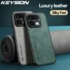 KEYSION Роскошный ретро-чехол из ПУ-кожи для Realme 16 Pro 5G, мягкий силикон + ПК, ударопрочная задняя крышка для телефона для OPPO Realme 16 Pro+5G