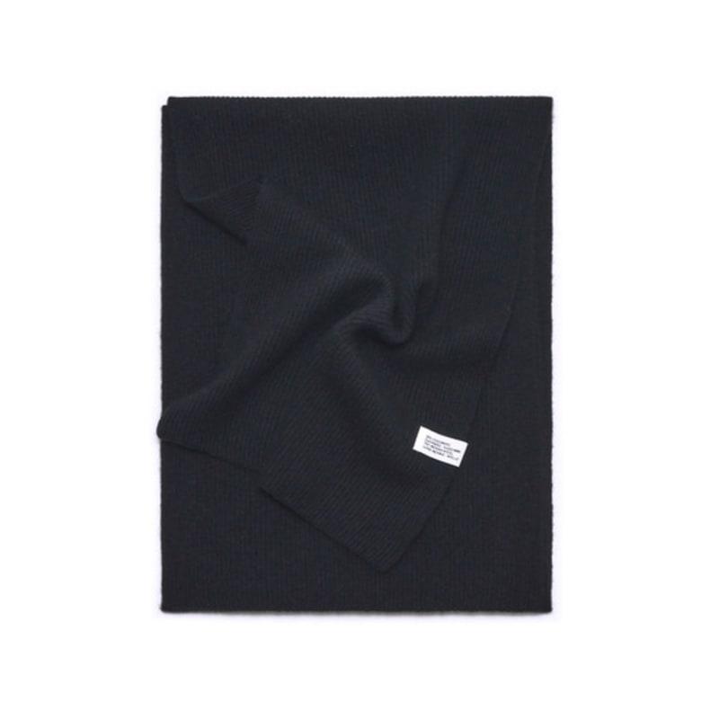 Velsey Cashmere Blended Lip Muffler [BLACK]