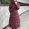 Plus Size L-7XL Fashion Woman Winter Coats With Belt Long Parkas Hooded Loose Thick Female Jackets