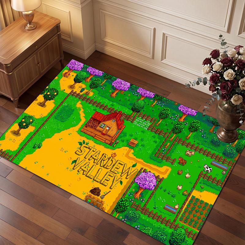 Stardew Valley Rug Soft Thick Non Slip Floor Carpet for Bedroom Living Room Home Decor