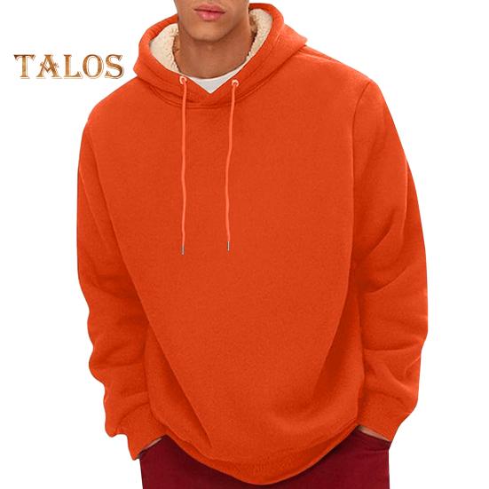 Зимняя мужская толстовка с капюшоном на бархатной подкладке, свободная, с длинными рукавами, со шнурком, большого размера, средней длины, с эластичными манжетами и подолом, повседневная толстовка для пары