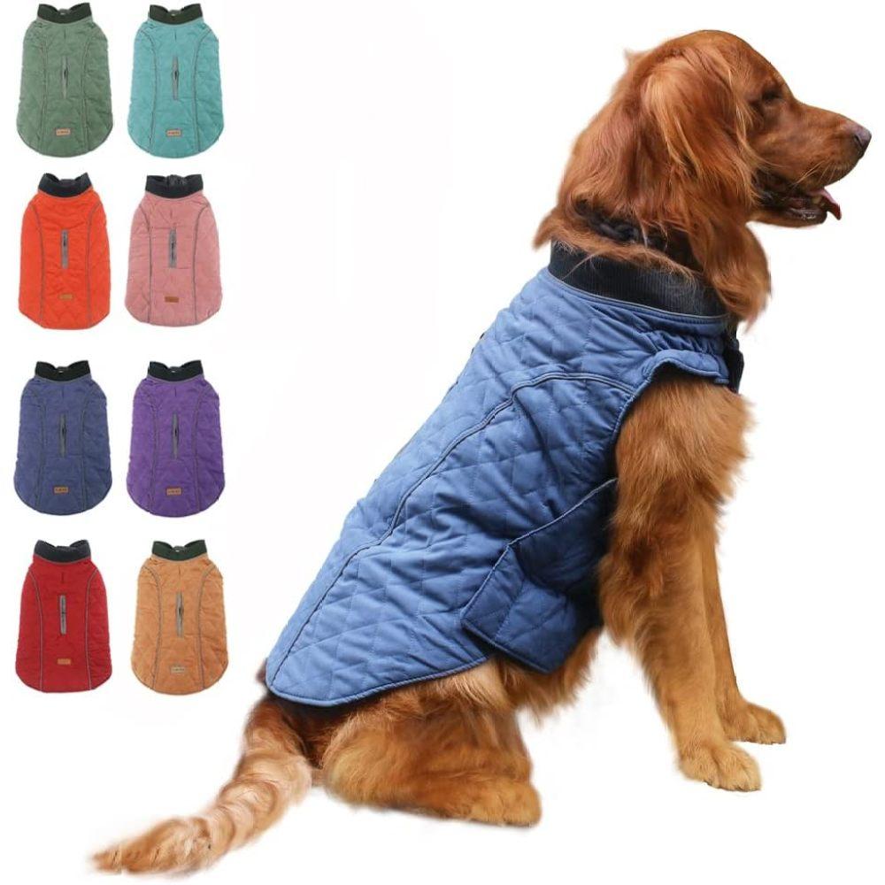 Зимние пальто для собак, одежда для собак для холодной погоды, ветрозащитная теплая куртка для собак в британском стиле для зимних пальто для собак,