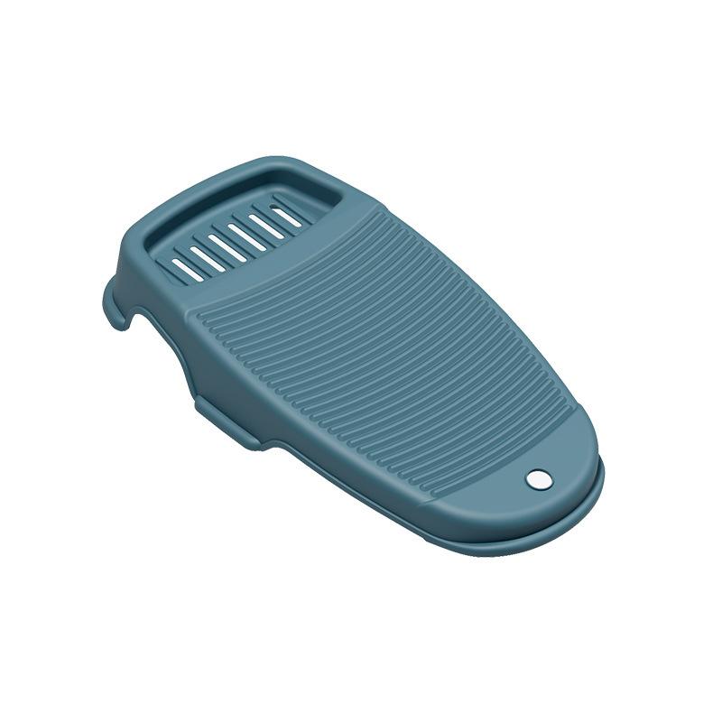 1 шт. креативная пластиковая утолщенная старомодная мини-стиральная доска с мыльницей - идеально подходит для домашней стирки!