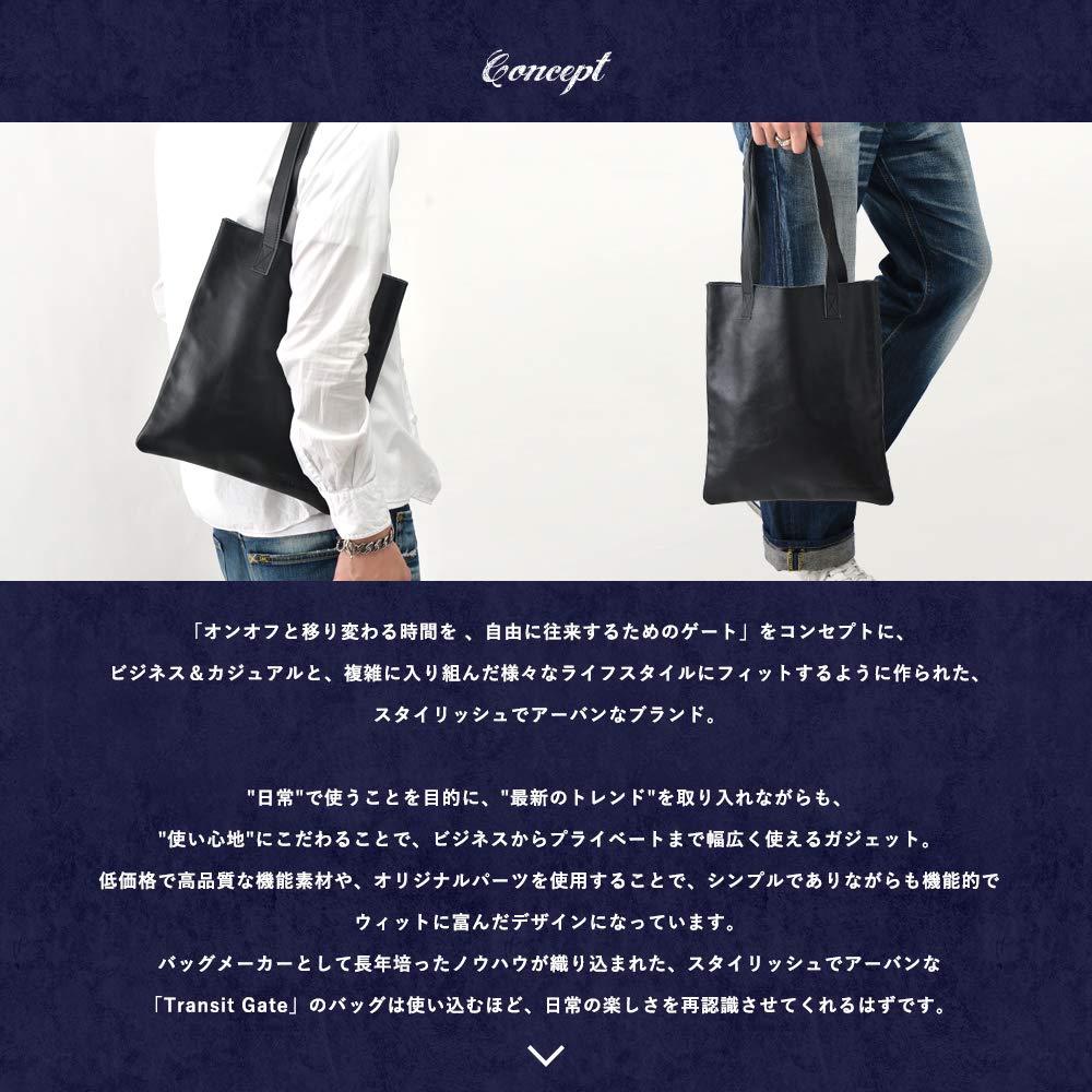 G2 Genuine Leather Vertical Tote Gray [Transit Gate] -