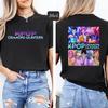 New K-Pop Demon Hunters Print T-shirts Women Men Summer Cool Short Sleeve Female Casual T-shirts Round Neck Tops
