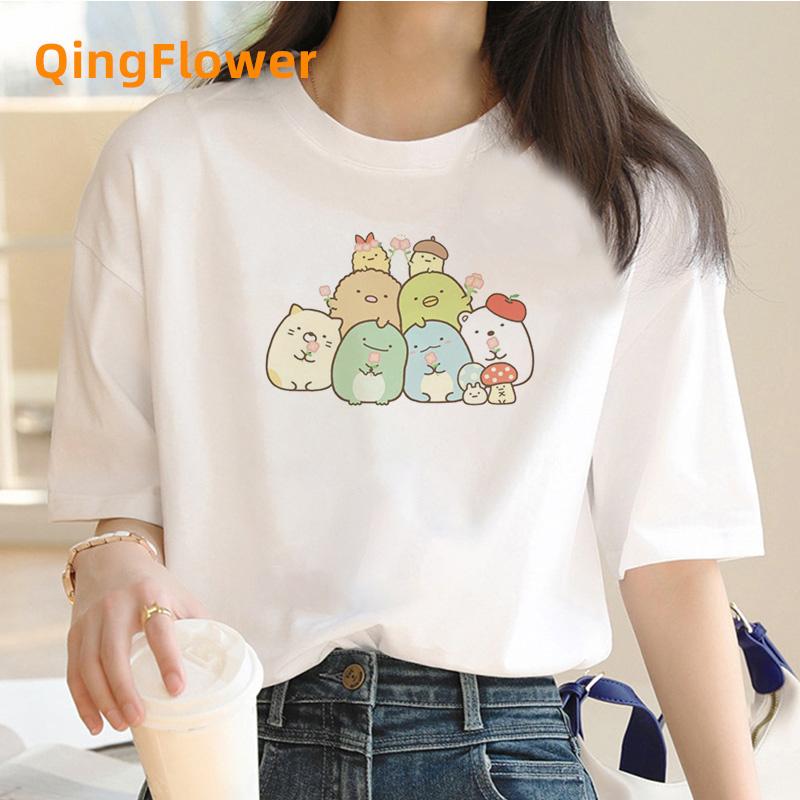 Футболка Sumikko Gurashi Унисекс дизайнерская уличная одежда для мальчиков смешная одежда