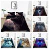2/3 Pcs High Quality Bed Cover Set 3D Wolf Printed Duvet Cover Set Highend Polyetser Quilt Cover Set