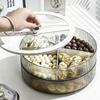 Plastic Light Luxury Sealed Nut Snacks Placed In The New Year's Dried Fruit Storage Home Living Room Coffee Table High-end Fruit Plate Box