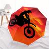 1pc Motorcycle Sunset Themed High-quality Umbrella,Automatic Opening and Closing Umbrella,Multi-functional Umbrella G0811055