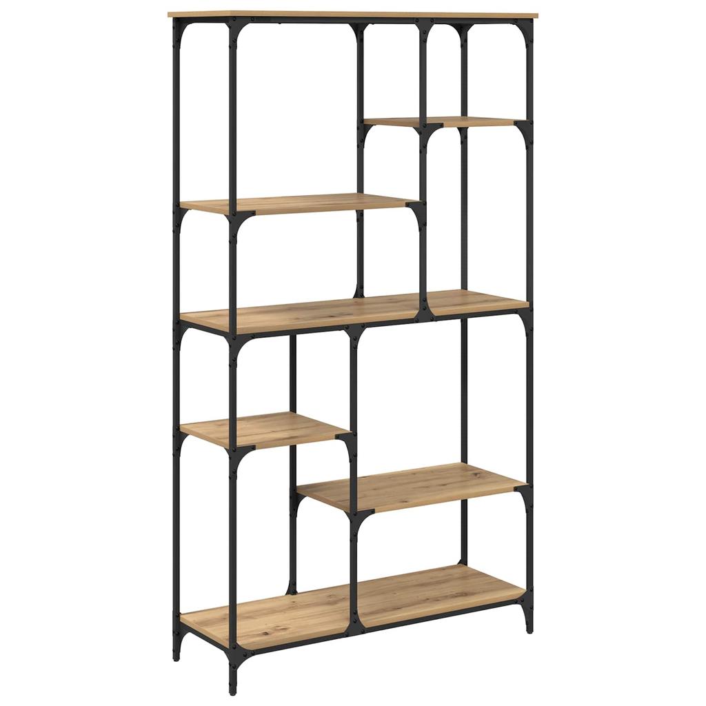 Artisan Oak Bookshelf 99 x 35.5 x 176 cm Particleboard