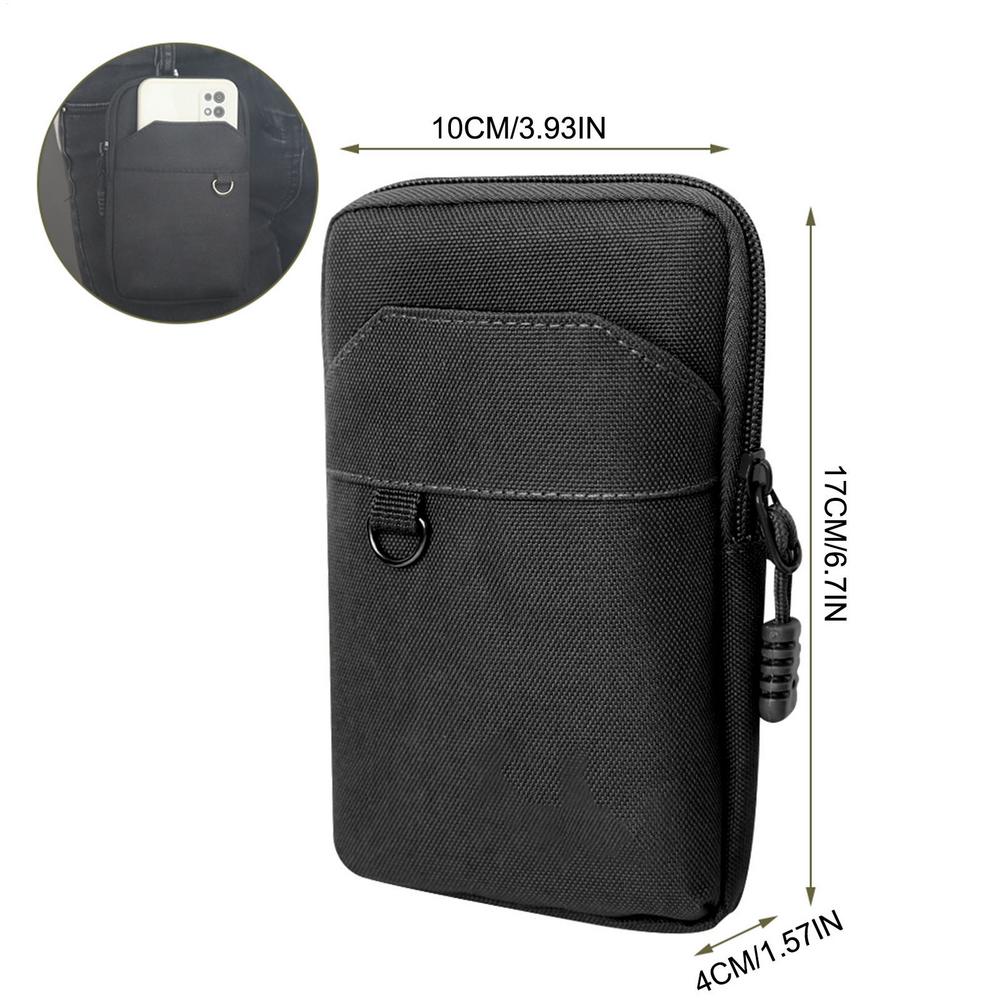 Nylon Molles Bag For Mobile Phone Utility Pouches Gadget Organizer Belt Waist Bag Hunting Fanny Pack For Outdoor Hiking Climbing