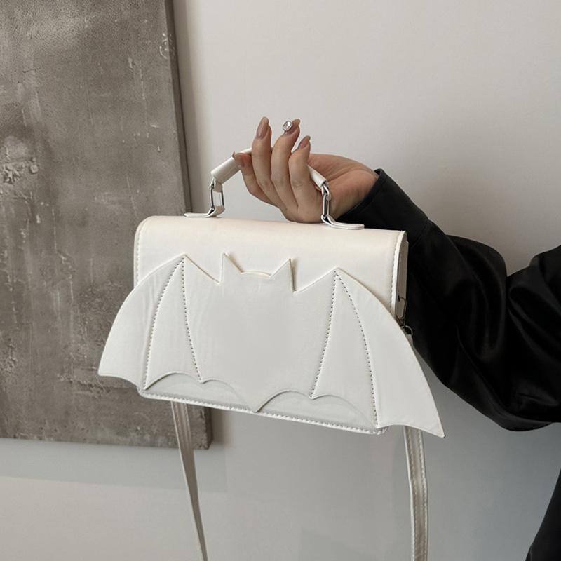 Yogodlns Готическая женская сумка через плечо Крыло летучей мыши Женские сумки с верхней ручкой Креативная шикарная сумочка из ПУ кожи Хэллоуин Новинка Сумка кроссбоди Кошелек