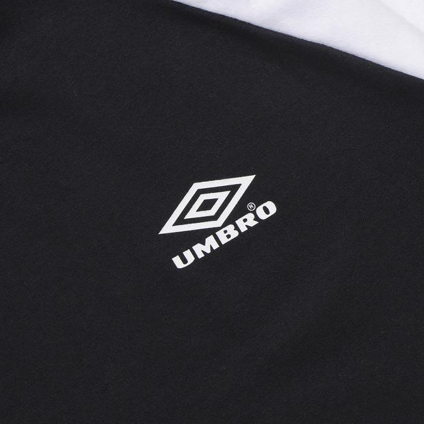 UMBRO Hbl Og Боковой Алмаз Женская Футболка с V-образным Вырезом и Коротким Рукавом Черная (Uq322Crs81)