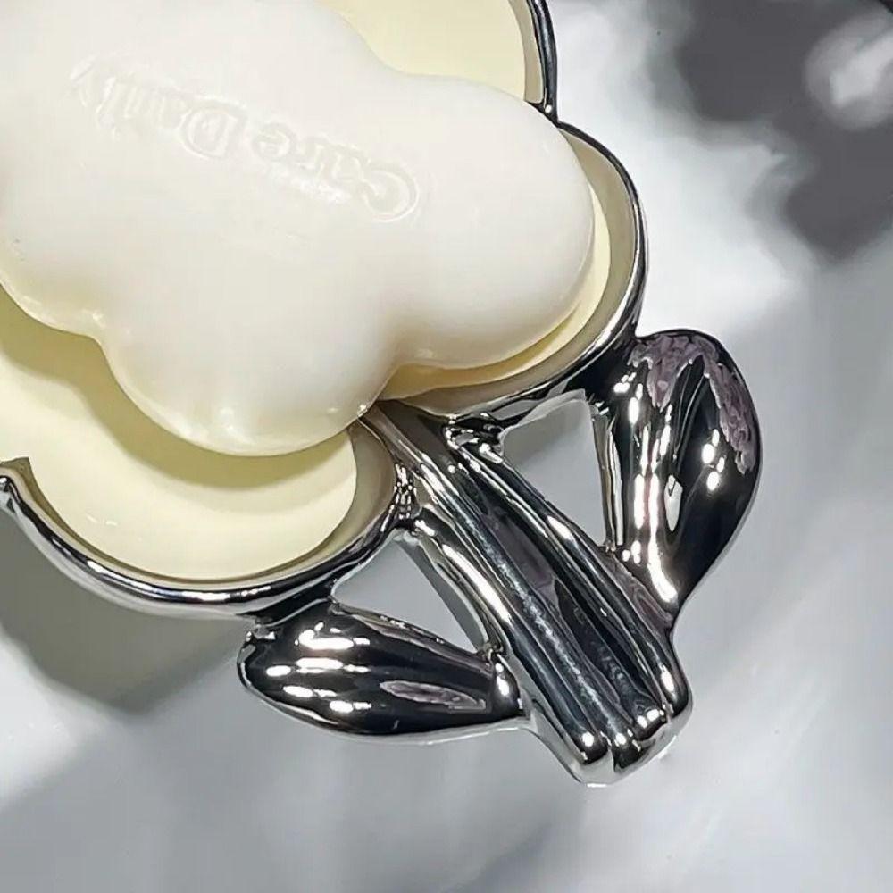 Роскошная мыльница в форме цветка, самоосушающаяся мыльница, креативный держатель для мыла в ванной комнате, кухня