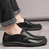 Plus Size Men Loafers Split Leather Shoes Men Casual Shoes Comfortable Quality Men Flats Moccasins Men Shoes
