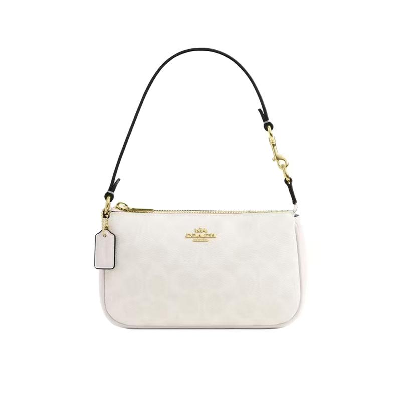 Coach Сумка [Сумка на заказ] Nolita 19 Металлический логотип бренда Горячее тиснение Искусственная кожа Cool Play Коала Белая Сакура базовый комплект (сумка + мешок для пыли)