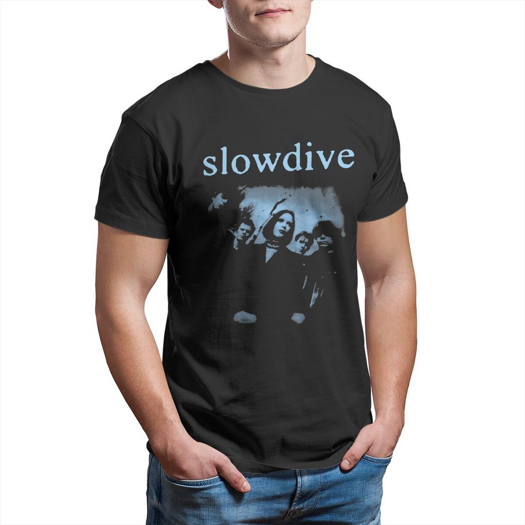 Мужская футболка Slowdive Tour 90-х годов, хлопковая одежда, новинка, футболки с коротким рукавом и круглым вырезом, летние футболки