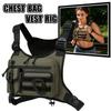 Adjustable Multi-functional Chest Bag Water Resistant Outdoor Chest Bag Sports Vest Bag  Hiking