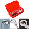 Universal Adjustable Double Ended Wrench Plumbing Pipe Repair Tool Sink Spanner Home Plumbing Bathroom Hand Installation Tool