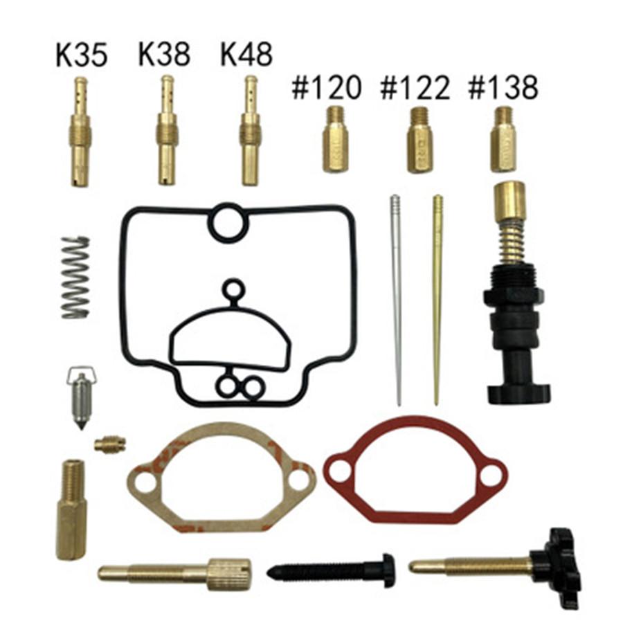 28Mm Flat Slide Carburetor +Repair Kit For Pwk Carburetor ScooterAtv 2 Stroke Cycle 80Cc 100Cc 125Cc 250Cc 350Cc Yamaha Honda Suzuki Kawasaki Gas