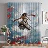 Home Interior Curtains for Camera Attack On Titan Shades Blackout Curtain for Room 2 Panel Partition Halloween Decoration Living