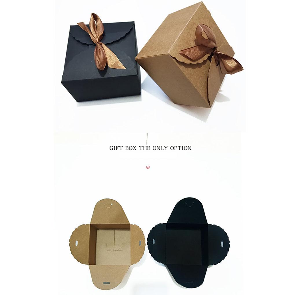 12PCS Gift Box Lightweight Foldable Handmade Large Capacity Package Boxes Handle Bowknot Jewelry Holder Bracelet