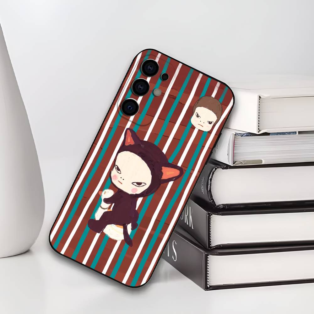 Japan Art Y-Yoshitomo N-Nara Phone Case For Samsung S25,S24,S21,S22,S23,S30,Ultra,S20,Plus,Fe,Lite,Soft Black Cover