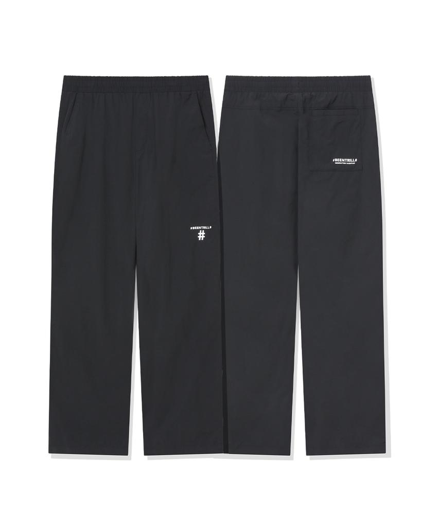 BEENTRILL Essentials Прямые спортивные брюки с маленьким вышитым логотипом (черный)
