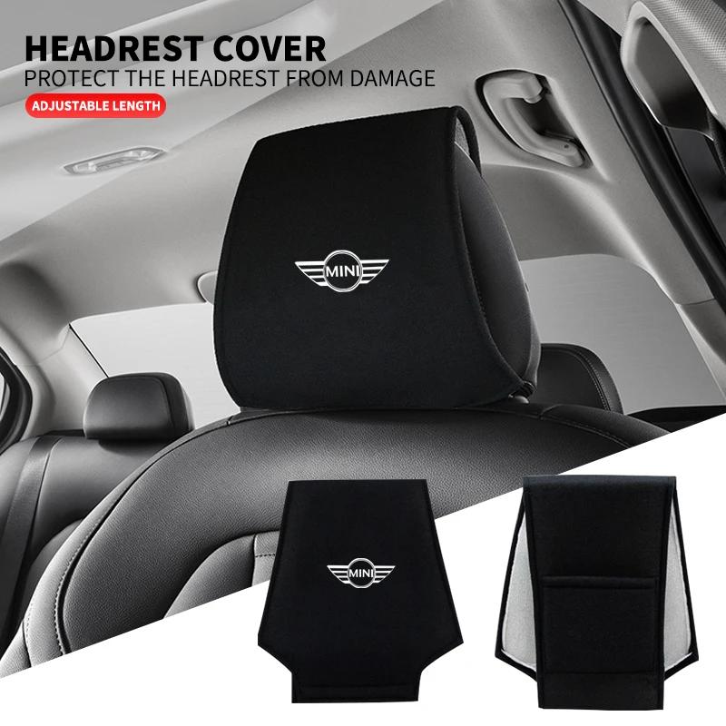 1pc Car Seat Back Headrest Pillow Dustproof Cover For Mini Cooper JCW Works R56 R50 F54 F55 F56 F57 F60 R52 R53 R55 R57 R58 R59 njbwy33