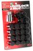 KYO-EI Bull Lock Wheel Lock Nut Set, 17HEX, M12mm, P1.5mm, 20-Piece Set, Black, 0651B-17, for Automotive Anti-Theft