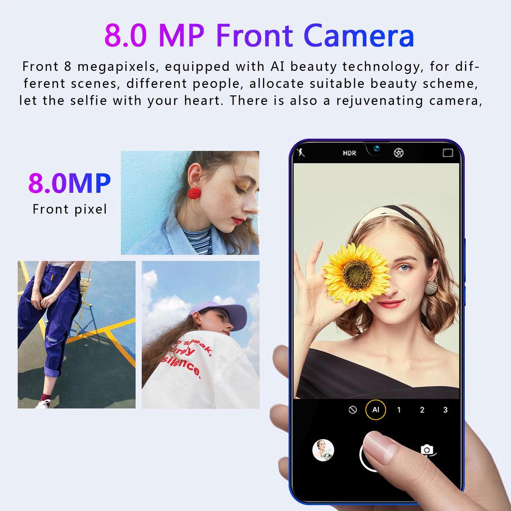 7,5-дюймовый HD+ME10 MTK6799 Мобильные телефоны 8 ГБ ОЗУ 512 ГБ ПЗУ 8 МП+16 МП смартфон