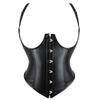 Women's Lotus Leather Waist Cincher Corset: Body Shaping & Abdomen Tightening Garment