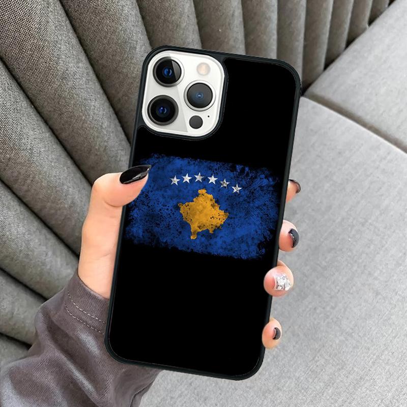Kosovo Flag Phone Case For iPhone 17 Air 16 16e 15 13 14 Pro Max 11 12 Plus 2022 MAX Shell Cover coque