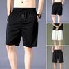 Elastic Waist Men Shorts Young Deep Crotch Loose Quick Drying Sports Male Clothes
