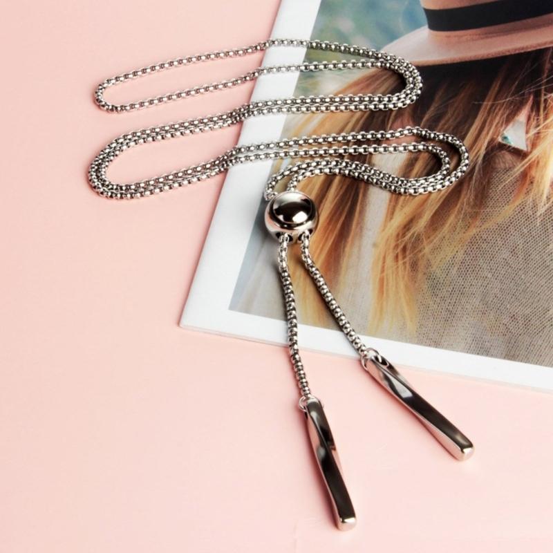 Сексуальное ожерелье-галстук боло, бусина, крутая цепочка на воротник, изящные чокеры-лариат с бусинами