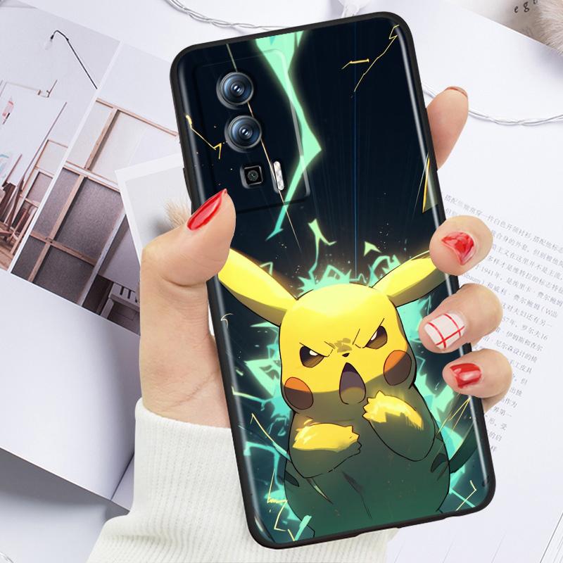 Злой Пикачу темный для Xiaomi Redmi 9A 9C 9AT 10C 9 9T 10 12C 13C 8 12 K60 A1 K50 K40 5G черный чехол для телефона Funda