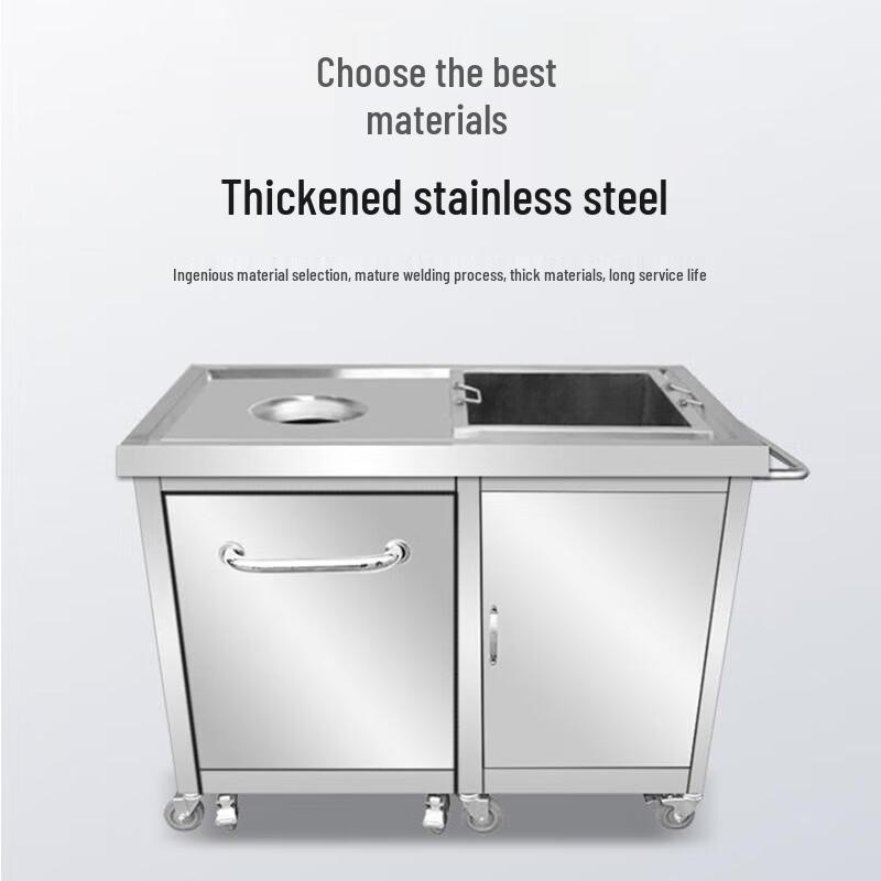 Stainless Steel Food Waste Collection Cart