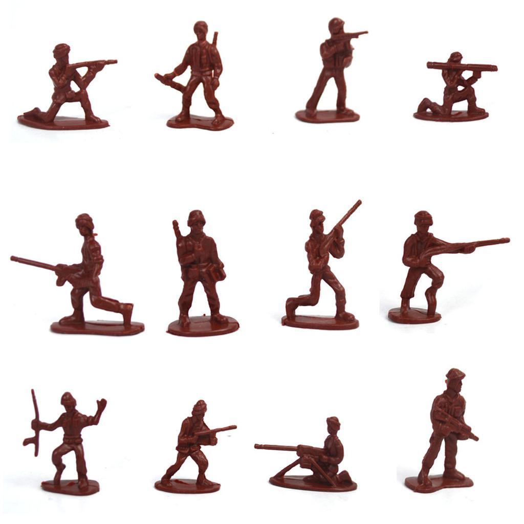 100 ШТ Детская Игрушка Мини Военные Солдатики Фигурки Модели Игровой Набор Декор Стола Малыш Армейцы Детская Игрушка Подарок Аксессуары