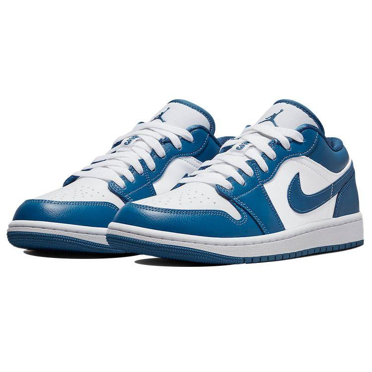 Air Jordan 1 Low Marina Blue Women Sneakers White Dark-Marina-Blue DC0774-114