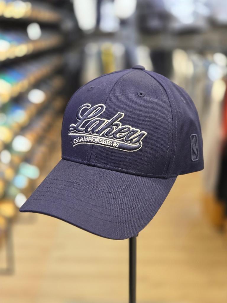 NBA Unisex LAL Team Cursive Embroidered Point Hard Ball Cap N255AP453P (06)
