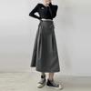 Юбка-бандаж средней длины для женщин весна-осень корейский стиль с высокой талией узкие юбки А-силуэта винтажная одежда Y2k