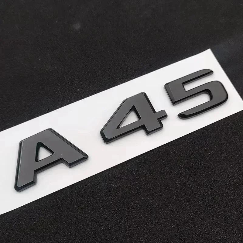 cfrbzt1 2025 Hot ABS For Mercedes Benz A 35 45 AMG W177 W176 A35 A45 A45S TURBO 4MATIC Car Trunk Letters Emblem Badge Logo Stickers Acce