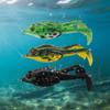 Double Propellers Frog Lure Rotating Tail Bass Fishing Lures Soft Frog Lure  Freshwater Fishing