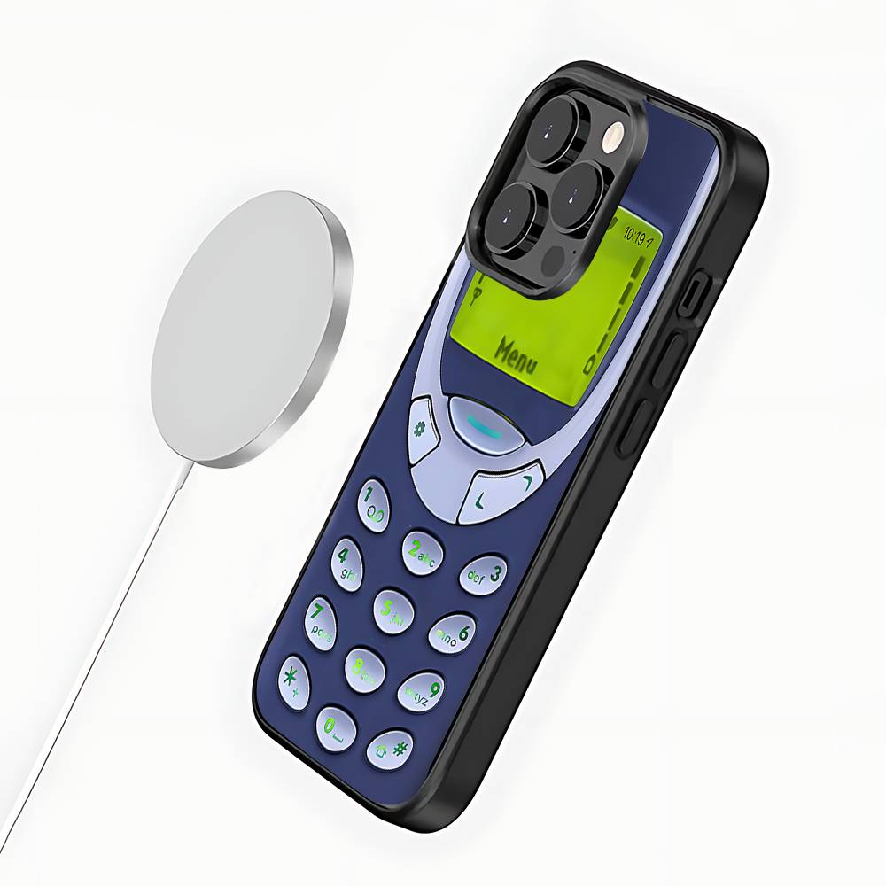 Чехол для телефона Retro For N-Nokia Для iPhone 17,16,15,14,13,12,11,Pro,Max,Plus,Mini,SE4,E Магнитный Magsafe Беспроводная зарядка
