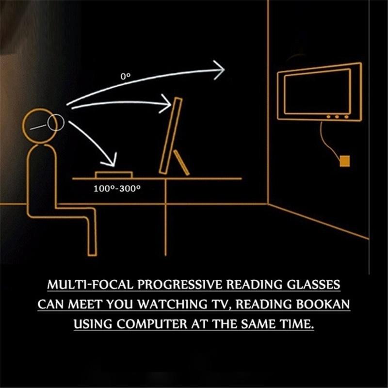 Мужские и женские очки для чтения без оправы, бифокальные, дальние, ближние, увеличительные очки с защитой от синего света